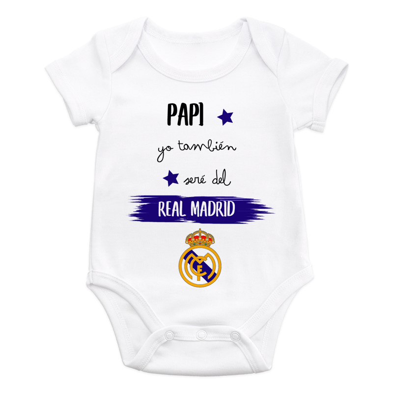 Bodys Body de bebé o camiseta personalizada Support del Real Madrid como  Papá o Padrino, Abuelo, Mamá -  España
