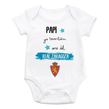 Body bebé diseño "Papi, yo también seré del Real Zaragoza"
