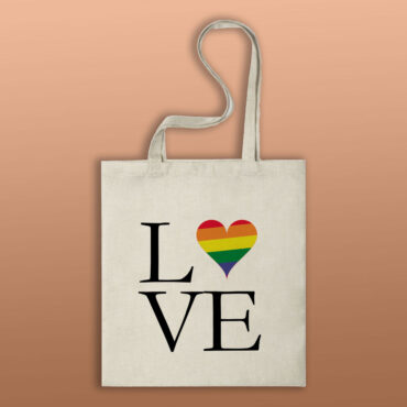 Bolsa “Love ♥ arcoiris”