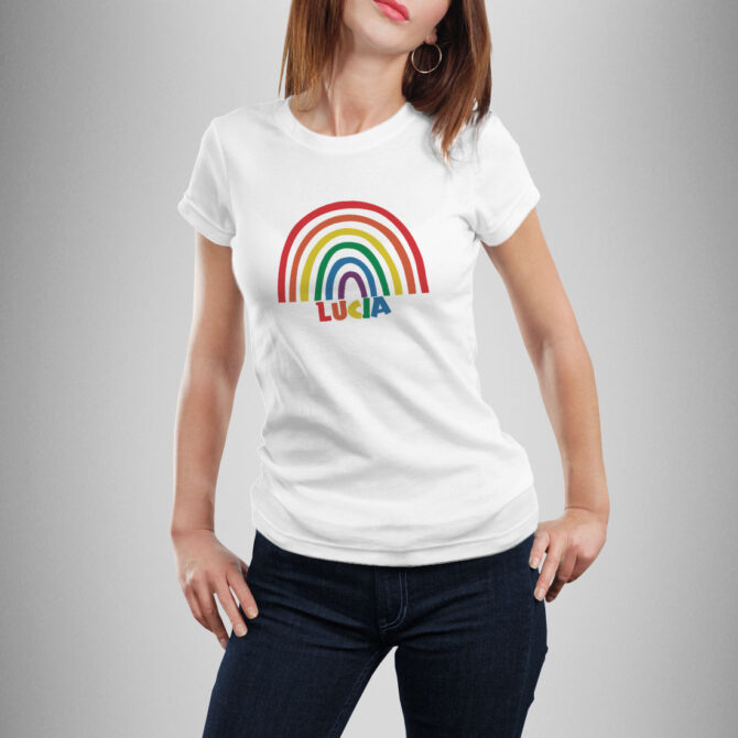 Camiseta Orgullo personalizada arcoiris