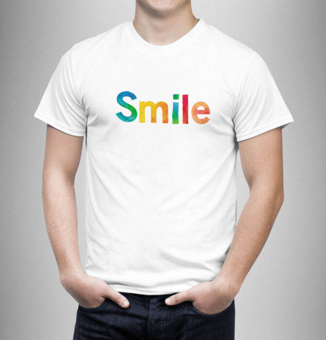 Camiseta Smile -colección acuarela-