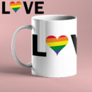 Taza "Love arcoiris"