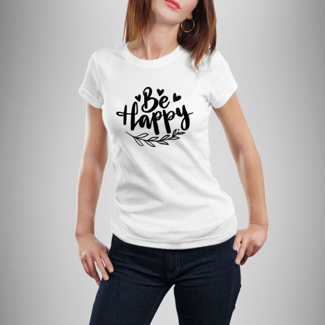 Camiseta diseño "Be Happy"
