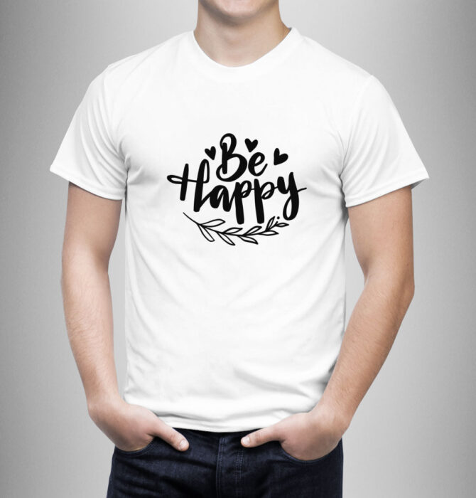 Camiseta diseño "Be Happy"