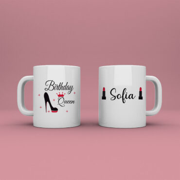 Taza personalizada "Birthday Queen"