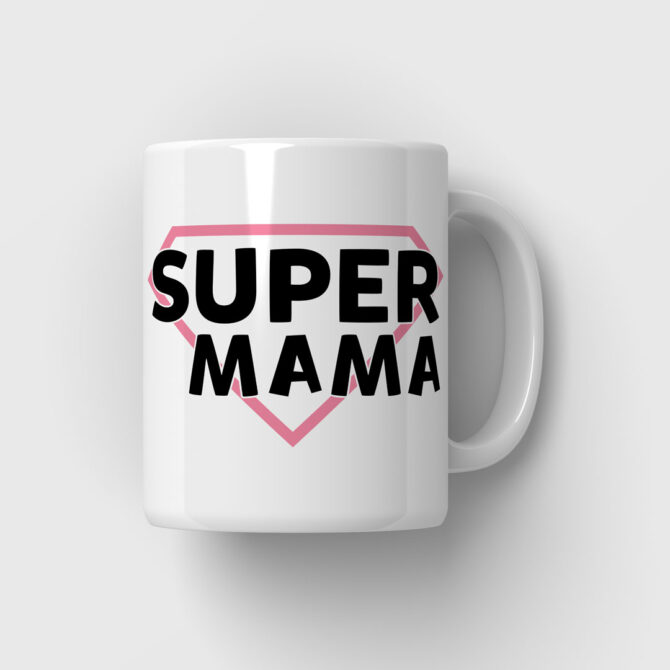 Taza personalizada para la "Super Mamá"
