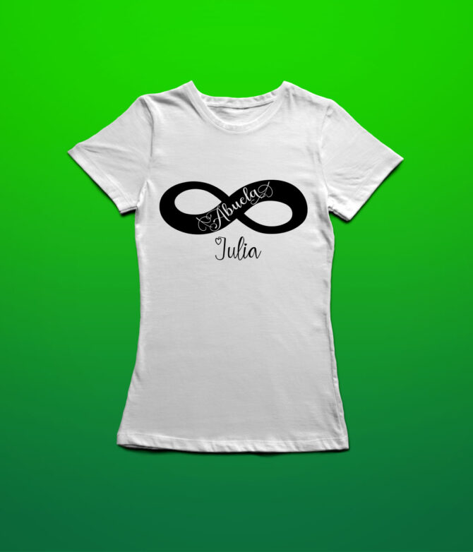 Camiseta diseño "Abuelos amor infinito"