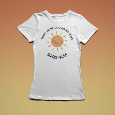 Camiseta diseño "Tengo nietos como soles"