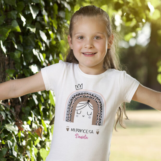 Camiseta para niña personalizada modelo "Mi princesa"