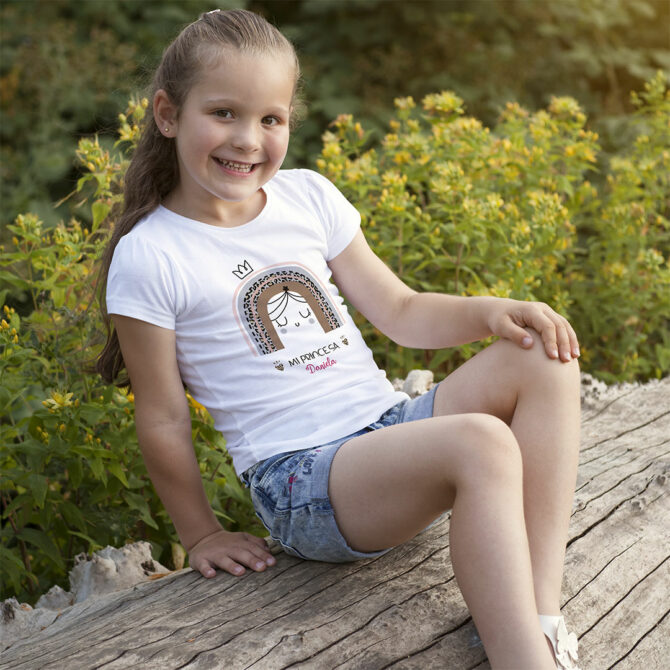 Camiseta para niña personalizada modelo "Mi princesa"