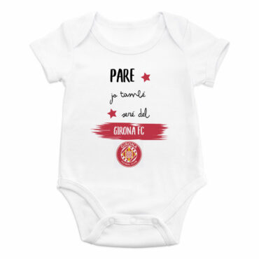 Body bebé diseño "Papi, jo també seré del Girona"