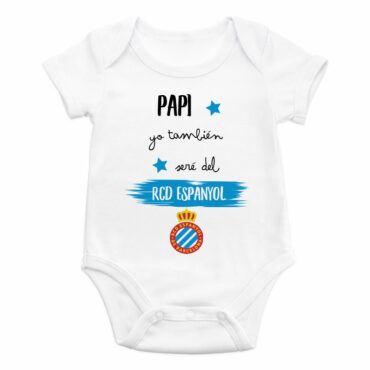 Body bebé diseño "Papi, yo también seré del Espanyol"