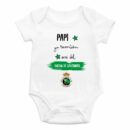 Body bebé diseño "Papi, yo también seré del Racing de Santander"