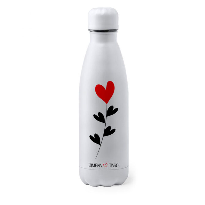 Botella de acero inoxidable personalizada Modelo "Love"