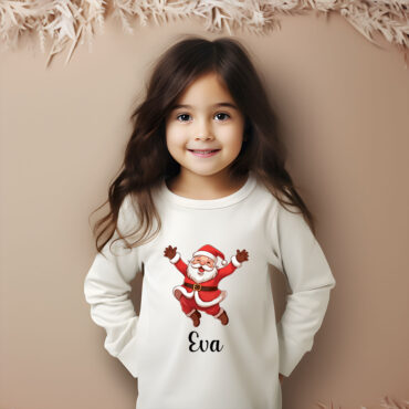Camiseta personalizada "Papá Noel y yo"