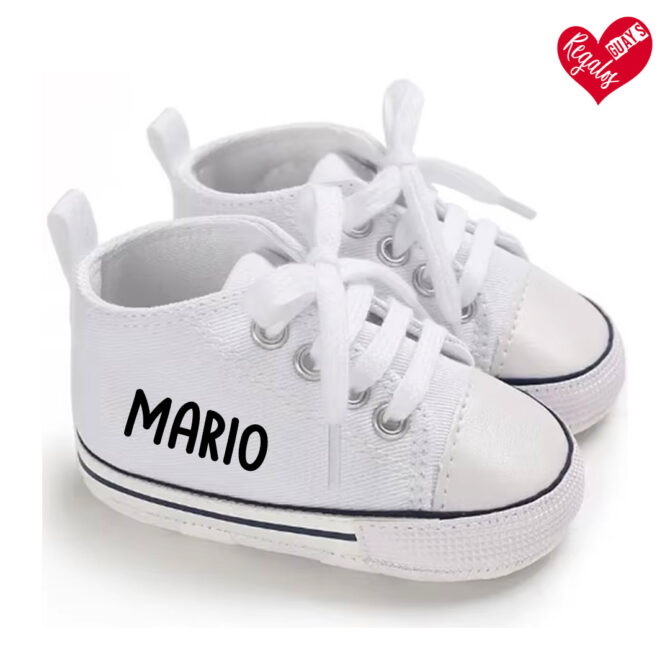 Zapatillas Personalizadas para Bebés blancas