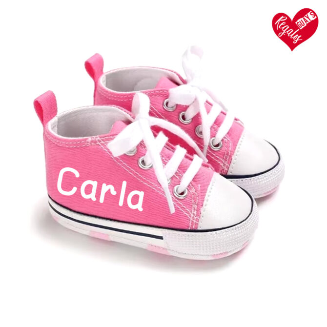 Zapatillas Personalizadas para Bebés ROSA