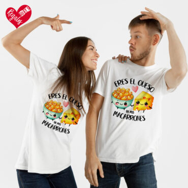 Camiseta "Eres el queso de mis macarrones"