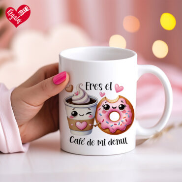 Taza personalizada "Eres el café de mi donut"