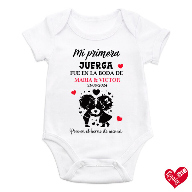 Body bebé personalizado "Mi primera juerga"