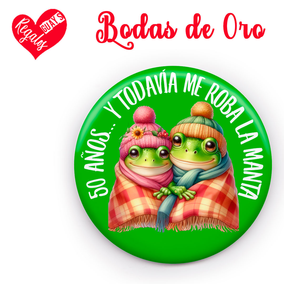 PACK 8 CHAPAS PARA BODAS DE ORO - Imagen 6