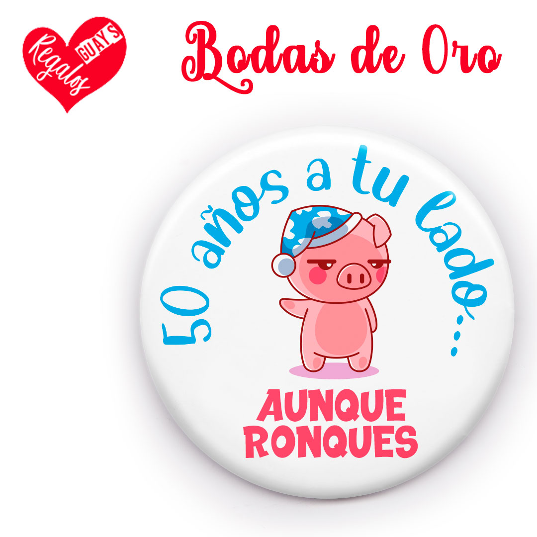 PACK 8 CHAPAS PARA BODAS DE ORO - Imagen 4