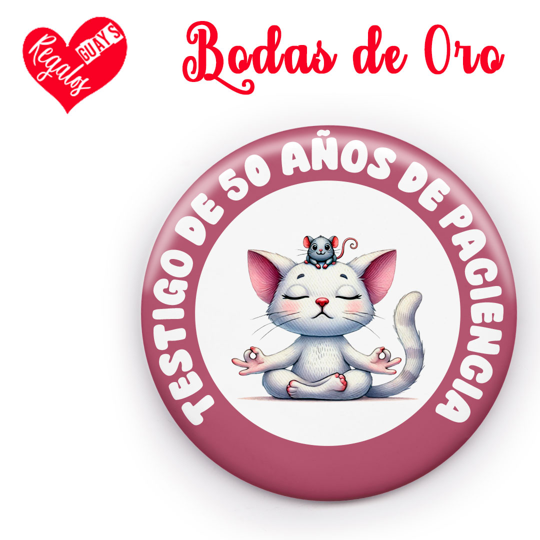 PACK 8 CHAPAS PARA BODAS DE ORO - Imagen 3