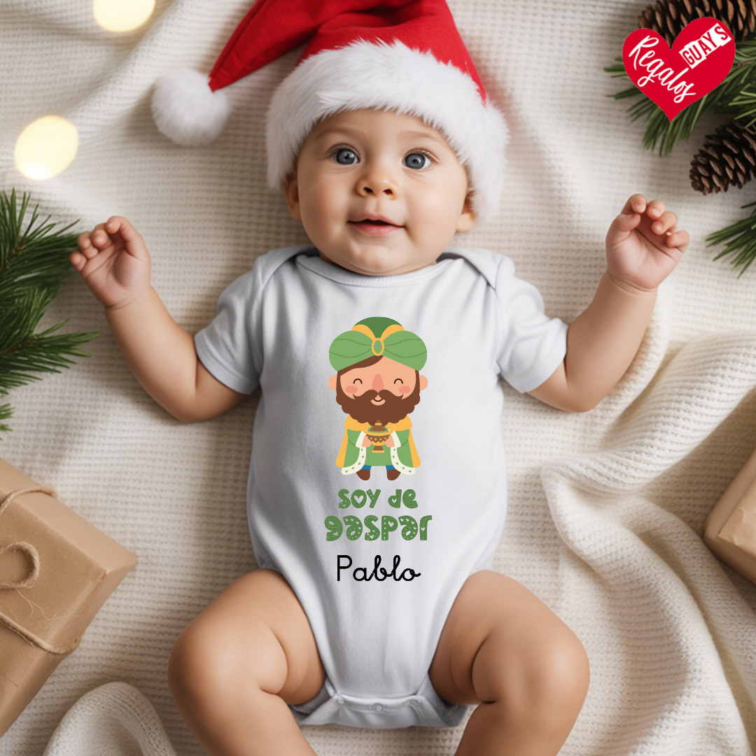 Body bebé personalizado “Soy de Gaspar” – Reyes Magos