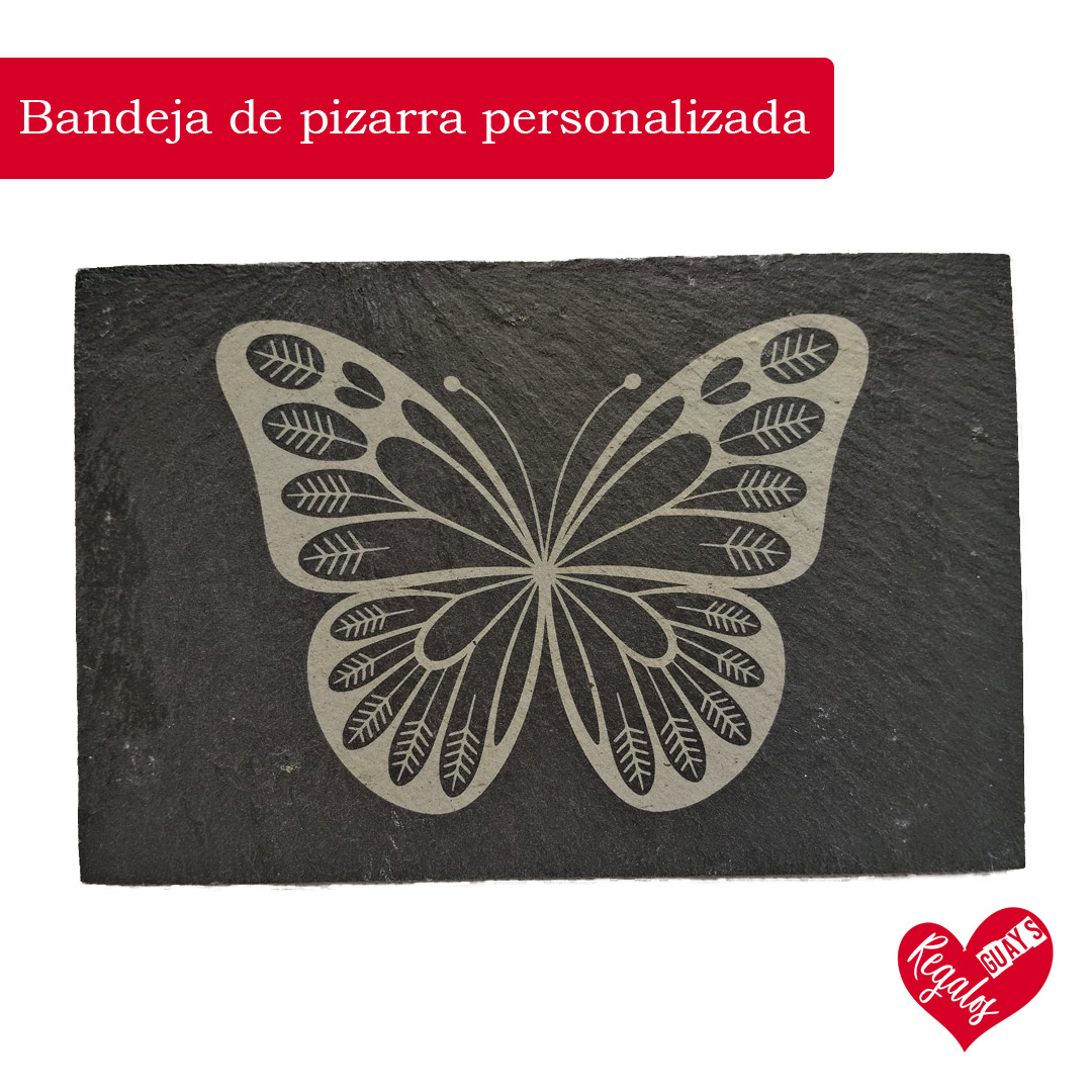 Bandeja de pizarra personalizada grabada a láser