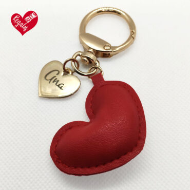 Llavero corazón con nombre personalizado